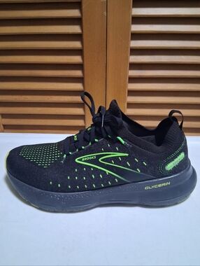 Brooks Glycerin Stealthfit 20 Men's Running Shoe Black Green * Size: 9 (Medium)